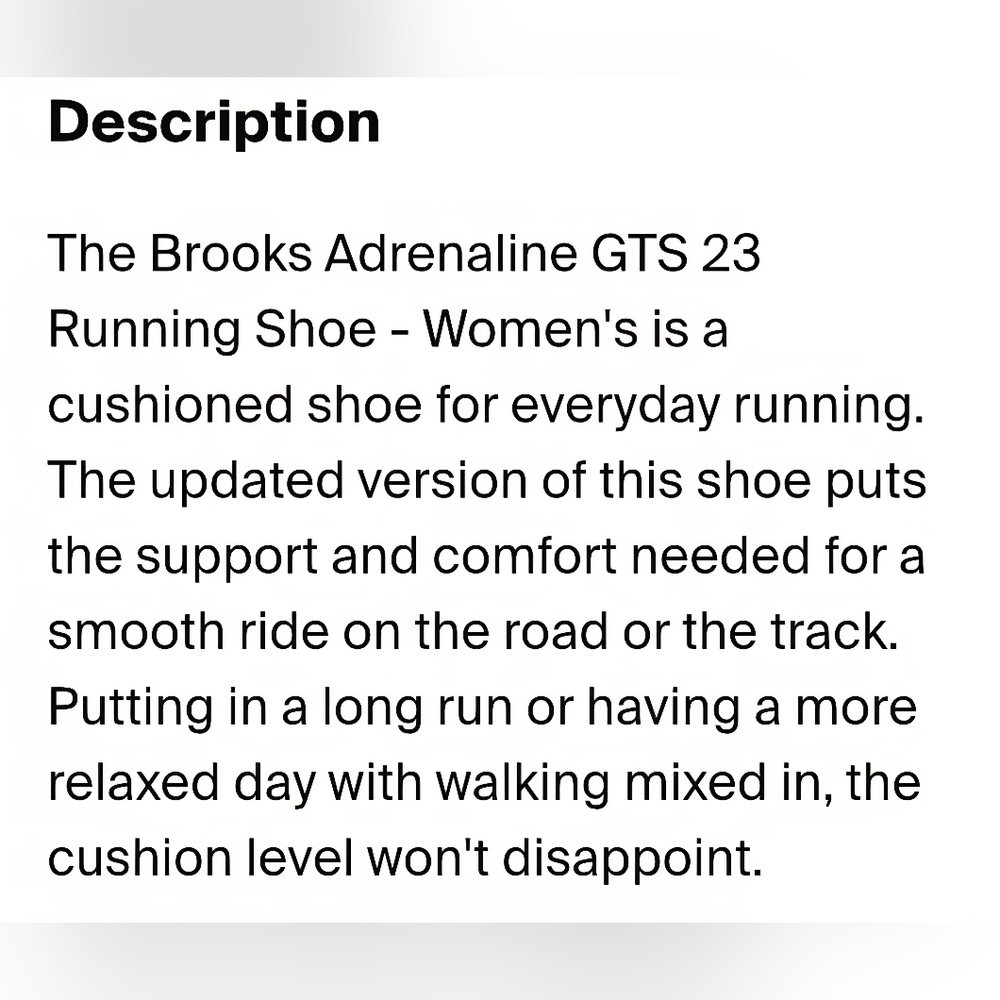 Brooks Adrenaline GTS 23 Womens Running Shoes - Picture 8 of 9